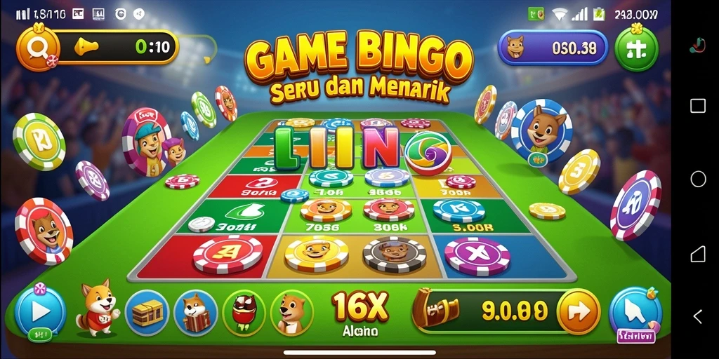 Tampilan menarik dari gameplay Bingo di 116X.