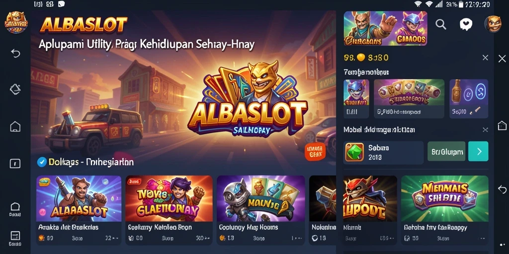 Tampilan aplikasi ALBASLOT dengan fitur pengingat yang mudah diakses.