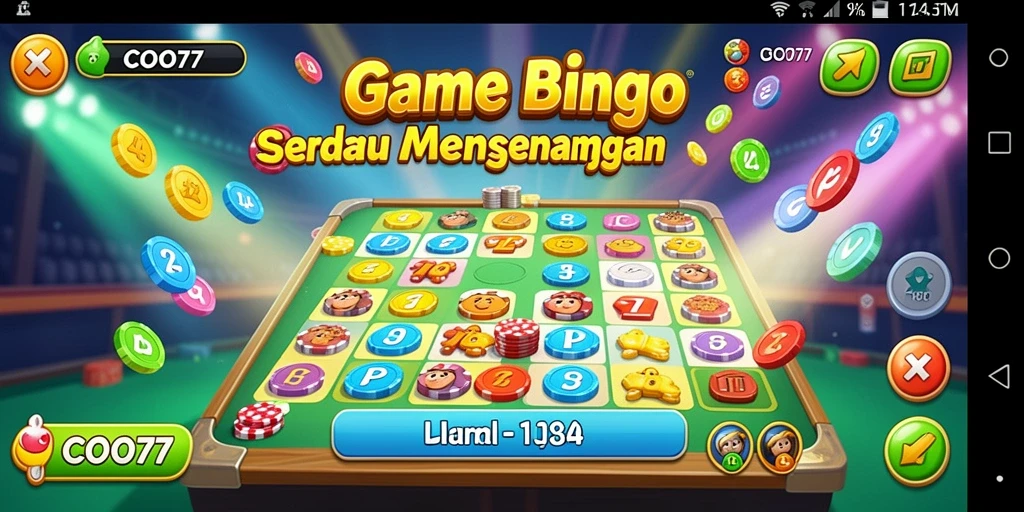Screenshot gameplay Bingo COO77 yang seru dan mengasyikkan.