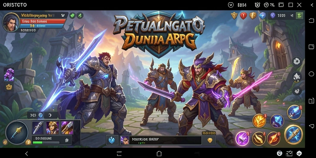 Tangkapan layar ORISTOTO menampilkan aksi pertempuran ARPG yang seru.