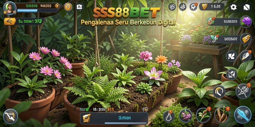 Tampilan seru gameplay SS88BET yang melibatkan pertanian dan interaksi sosial.