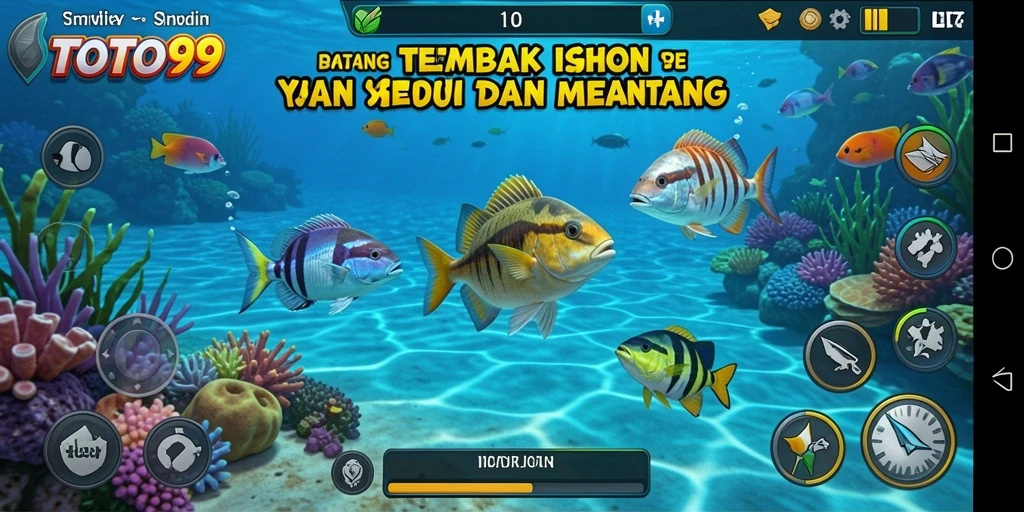 Tampilan gameplay Tembak Ikan TOTO99 yang menegangkan.