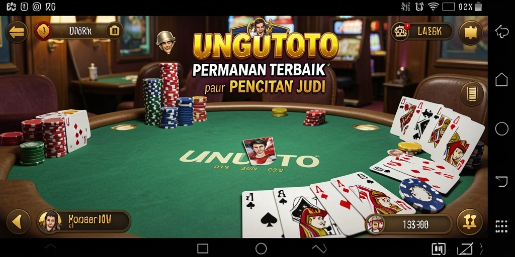 Tampilan gameplay Poker yang mendebarkan dari UNGUTOTO.