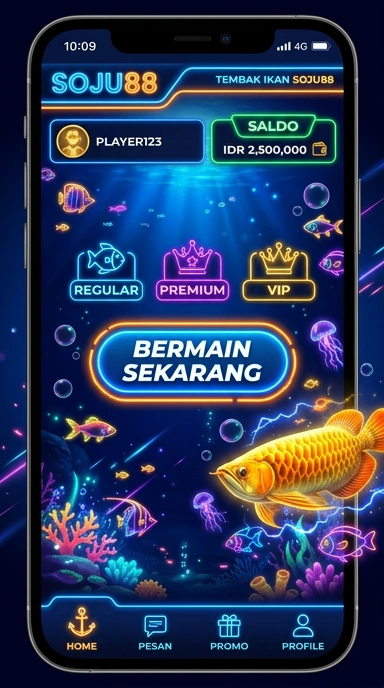 Tampilan antarmuka aplikas soju88 yang sederhana dan mudah digunakan.